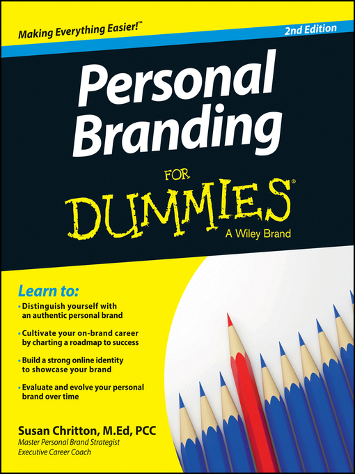Title details for Personal Branding For Dummies by Susan Chritton - Available